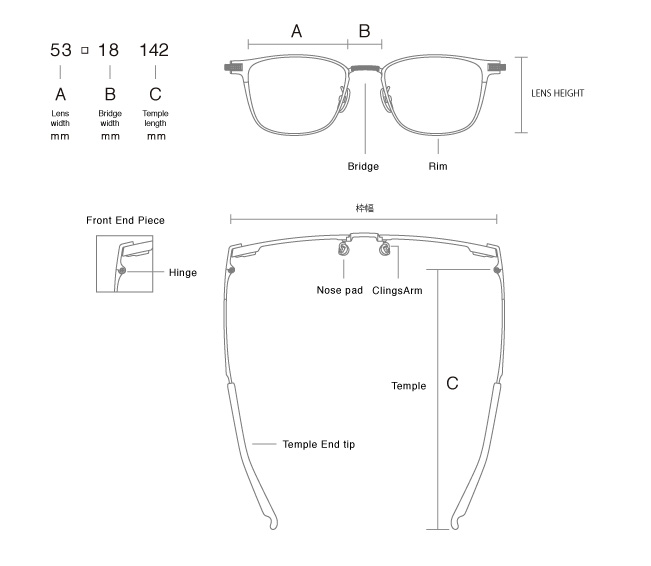 PARTS & SIZE INFORMATION | 999.9 Four Nines